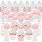 Big Dot of Happiness Pink Rose Gold Birthday - Happy Birthday Party Favors and Cupcake Kit - Fabulous Favor Party Pack - 100 Pieces